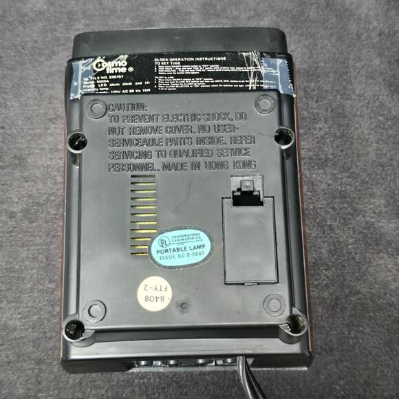 Cosmo Time Digital L.E.D. Alarm Clock and High Intensity Lamp Model 5500A - Picture 12 of 13